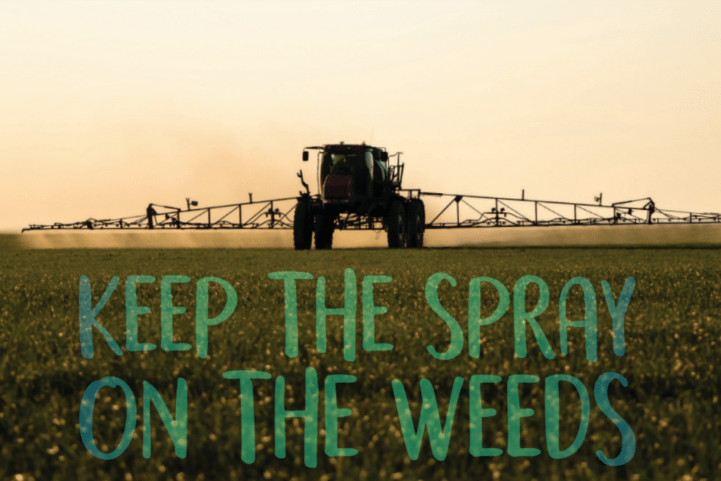 Keep the Spray on the Weeds McGregor Gourlay